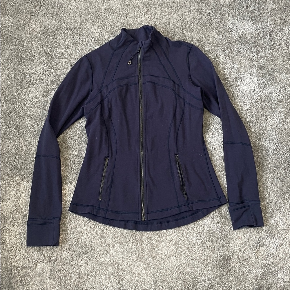 Lululemon Define athletica navy zip-up athletic jacket